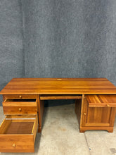 Load image into Gallery viewer, Solid Cherry Executive Desk with File Drawer &amp; Keyboard Tray