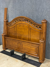 Load image into Gallery viewer, Traditional King Bed with Ornate Carved Headboard &amp; Footboard