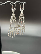 Load image into Gallery viewer, 2 Piece White Gold Pierced Earrings
