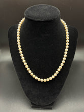 Load image into Gallery viewer, Gold Pearl Necklace