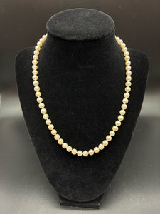 Gold Pearl Necklace