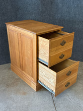 Load image into Gallery viewer, Solid Oak Office File Cabinet