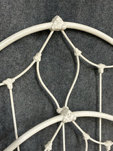 Load image into Gallery viewer, Vintage-Style White Metal Full Bed Frame