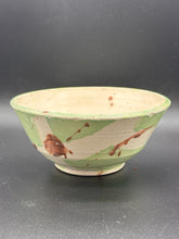 Load image into Gallery viewer, Studio Pottery Bowl - Signed Artisan Stoneware, Green &amp; Brown Glaze, 6" Diameter