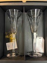 Load image into Gallery viewer, 2 Piece Waterford Millenium Clear Crystal Heart Glasses