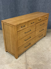 Load image into Gallery viewer, Light Wood 10 Drawer Dresser