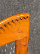 Load image into Gallery viewer, Celtic-Style Harp with Decorative Bird Motifs