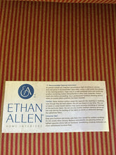 Load image into Gallery viewer, Ethan Allen Red Striped Rolled Back Arm Chair