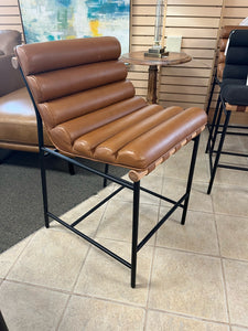 *NEW* Denver Modern Vail Leather Counter Stool (Multiple Quantities)