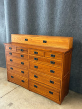 Load image into Gallery viewer, Royal Craftsman Mission-Style 12-Drawer Oak Dresser with Topper