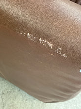 Load image into Gallery viewer, Klaussner Contemporary Brown Leather Loveseat