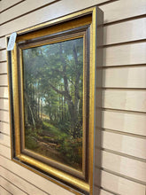 Load image into Gallery viewer, George Frank Higgins Woodland Path Landscape Oil on Canvas