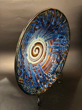 Load image into Gallery viewer, Pottery Swirl Blue Bowl