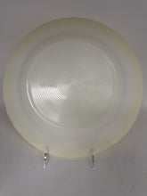 Load image into Gallery viewer, White Milk Glass Yellow Round Platter/Tray