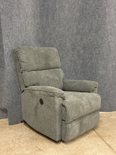 Load image into Gallery viewer, Grey Power Upholstered Recliner with USB