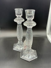 Load image into Gallery viewer, 2 Piece Waterford Crystal Clear Candle/Candleholder