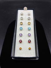 Load image into Gallery viewer, 7 Piece Sterling Silver Earrings
