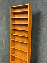 Load image into Gallery viewer, Tall Narrow Pine Display Bookcase