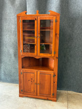 Load image into Gallery viewer, Mastercraft Pine Corner Display Cabinet