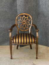 Load image into Gallery viewer, Spider Back Striped Accent Armchair