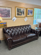 Load image into Gallery viewer, Ethan Allen "Chadwick" Leather Sofa