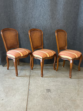 Load image into Gallery viewer, Set of 3 French Country Cane Back Dining Chairs