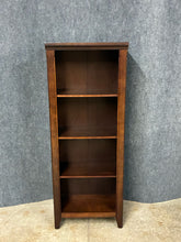 Load image into Gallery viewer, Narrow Dark Wood Bookcase