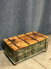 Load image into Gallery viewer, Reclaimed Wood Distressed Wood Storage Trunk/Coffee Table