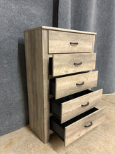 Load image into Gallery viewer, Grey 5-Drawer Chest