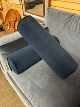 Load image into Gallery viewer, *NEW* Burrow (2) The Nomad Velvet Bolster Pillow in Midnight
