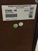 Load image into Gallery viewer, Vaughan Furniture Traditional Cherry Nightstand with Pull-Out Tray