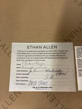 Load image into Gallery viewer, Ethan Allen Navy Buffalo Check Loveseat