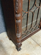 Load image into Gallery viewer, Antique Tiger Oak Library Bookcase