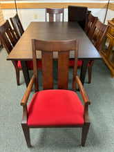 Load image into Gallery viewer, Ethan Allen Horizons 9-Piece Walnut Finish Dining Set with 2 Leaves