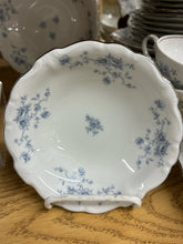 Load image into Gallery viewer, Haviland Blue Garland Platinum Trim Floral White Dinnerware set