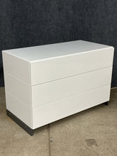 Load image into Gallery viewer, Modern Chic White Three Drawer Chest