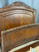 Load image into Gallery viewer, Queen Size Tuscan Style Ornate Bed Frame