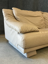 Load image into Gallery viewer, Made in Italy Cream Leather Sofa