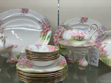Load image into Gallery viewer, Royal Albert Gold Trim Floral Bone China White Dinnerware set