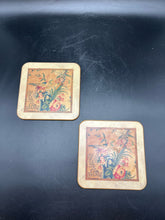 Load image into Gallery viewer, Chinoiserie Bird &amp; Floral Decorative Coasters, Set of 2