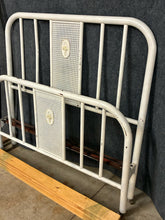 Load image into Gallery viewer, Vintage Full-Size Metal Bed Frame with Casters