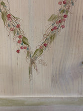 Load image into Gallery viewer, Hand-Painted Pine Wall Cabinet by Sheri Coco (1992)