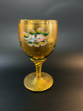 Load image into Gallery viewer, 8 Piece Murano Emerald Gold Trim Glasses