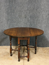 Load image into Gallery viewer, Vintage Drop-Leaf Gateleg Table with Center Drawer