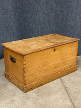 Load image into Gallery viewer, Antique Primitive Pine Storage Chest