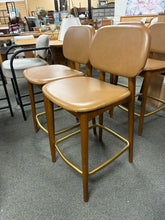 Load image into Gallery viewer, *NEW-OPEN BOX* PAIR Castlery Kelsey Leather Counter Stool