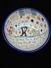 Load image into Gallery viewer, Blue Trim Ceramic 2 Piece Multi-Color Bowls