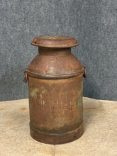 Load image into Gallery viewer, Vintage Borden's Metal Dairy Milk Can with Lid