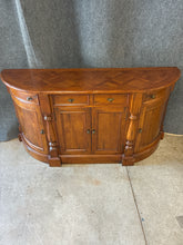 Load image into Gallery viewer, Parquet Top Curved Sideboard Cabinet