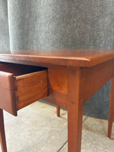 Load image into Gallery viewer, Brown Street Furniture Shaker Style Cherry Side Table with 1 Drawer